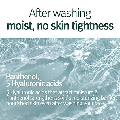 Pyunkang Yul Calming Cleansing Foam - Low pH Facial Wash with Witch Hazel, AHA, Cica & Tea Tree Extract for Oil Control, 3.38 Fl Oz Avelisse
