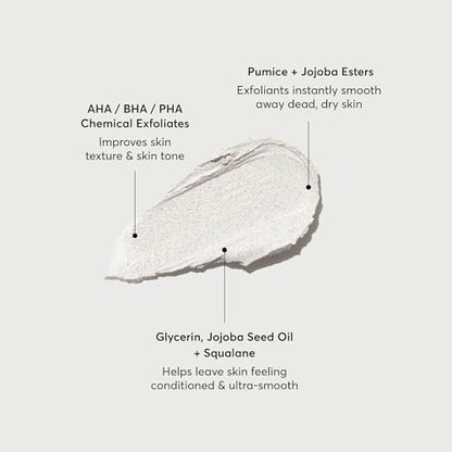 Naturium KP Body Scrub & Mask for Keratosis Pilaris – Bump Eraser Shower Scrub, 8 oz Avelisse