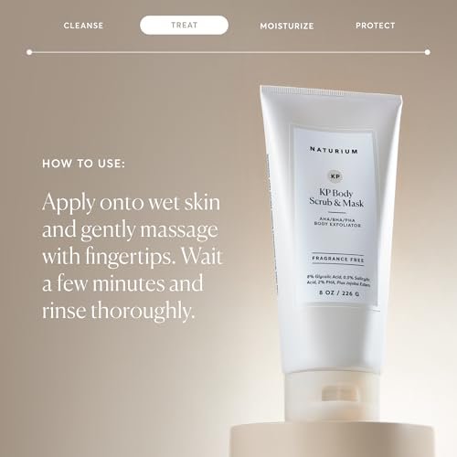 Naturium KP Body Scrub & Mask for Keratosis Pilaris – Bump Eraser Shower Scrub, 8 oz Avelisse