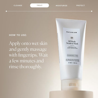Naturium KP Body Scrub & Mask for Keratosis Pilaris – Bump Eraser Shower Scrub, 8 oz Avelisse