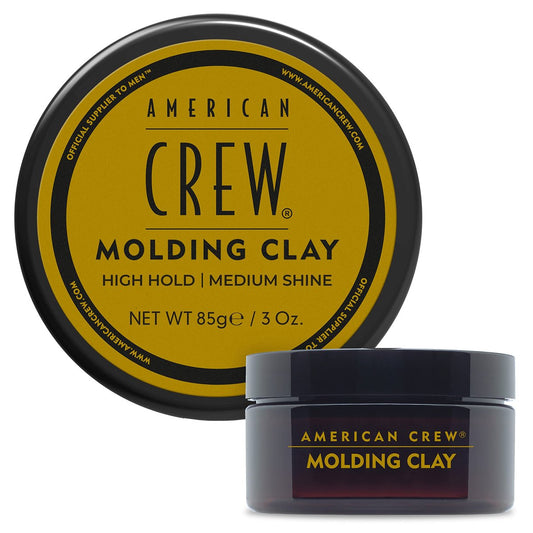 American Crew Men's Hair Molding Clay - Strong Hold & Medium Shine, 3 oz