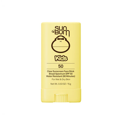 Sun Bum Kids SPF 50 Clear Face Stick Sunscreen - Broad Spectrum, Hawaii Compliant, Travel Size 0.53 oz Avelisse