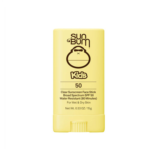 Sun Bum Kids SPF 50 Clear Face Stick Sunscreen - Broad Spectrum, Hawaii Compliant, Travel Size 0.53 oz Avelisse