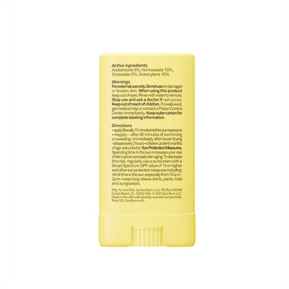Sun Bum Kids SPF 50 Clear Face Stick Sunscreen - Broad Spectrum, Hawaii Compliant, Travel Size 0.53 oz Avelisse