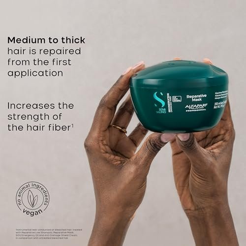 Alfaparf Milano Semi di Lino Reconstruction Reparative Shampoo and Mask Set – Sulfate-Free for Damaged Hair Avelisse