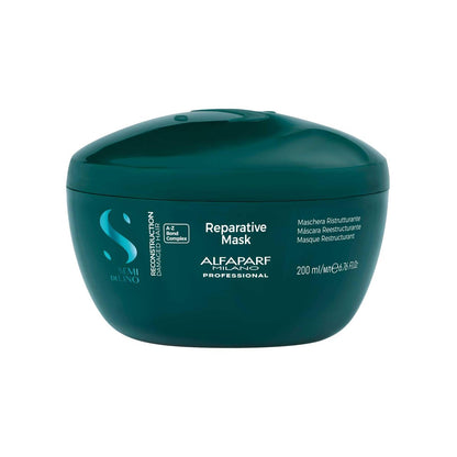 Alfaparf Milano Semi di Lino Reconstruction Reparative Shampoo and Mask Set – Sulfate-Free for Damaged Hair Avelisse