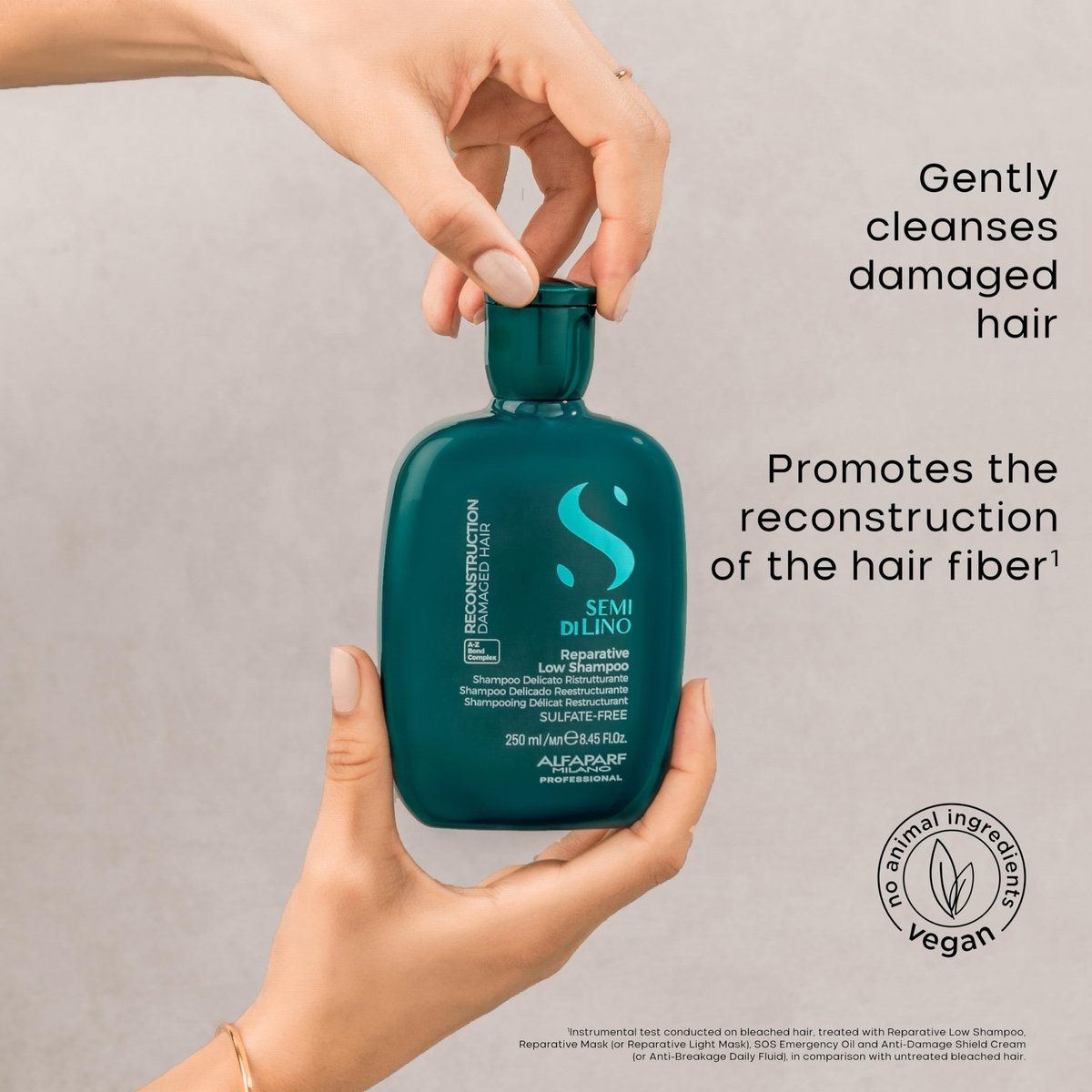 Alfaparf Milano Semi di Lino Reconstruction Reparative Shampoo and Mask Set – Sulfate-Free for Damaged Hair Avelisse