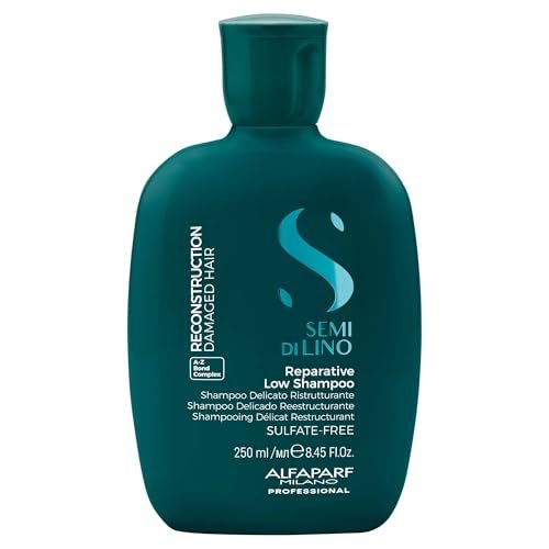 Alfaparf Milano Semi di Lino Reconstruction Reparative Shampoo and Mask Set – Sulfate-Free for Damaged Hair Avelisse