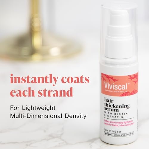 Viviscal Hair Thickening Serum - Instant Lightweight Leave-in Elixir for Thicker, Fuller Looking Hair with Keratin & Biotin, 50ml - görsel 10