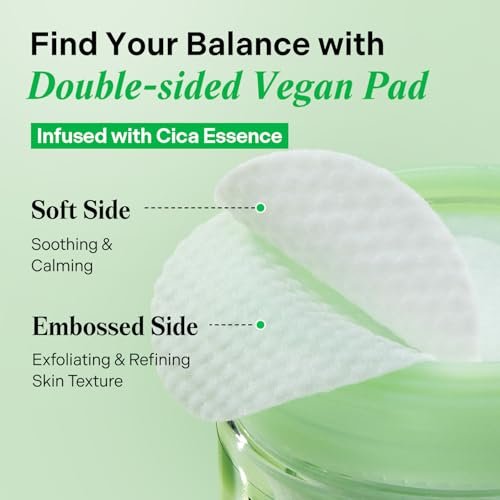 Torriden BALANCEFUL Toner Pad (60 Pads) - Daily Exfoliating Pads with PHA & LHA for Oily, Combo, and Sensitive Skin | 5D CICA, Panthenol Avelisse