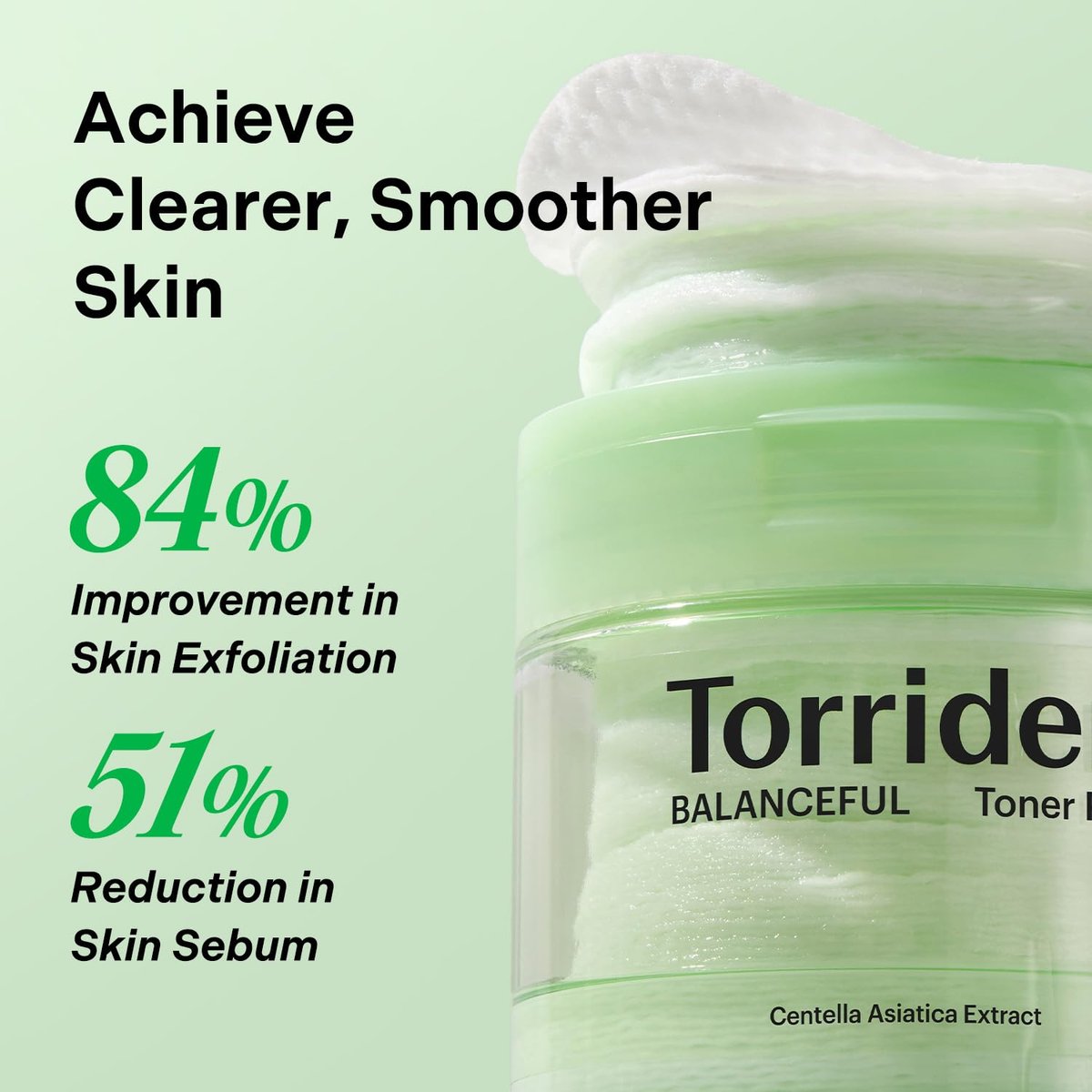 Torriden BALANCEFUL Toner Pad (60 Pads) - Daily Exfoliating Pads with PHA & LHA for Oily, Combo, and Sensitive Skin | 5D CICA, Panthenol Avelisse
