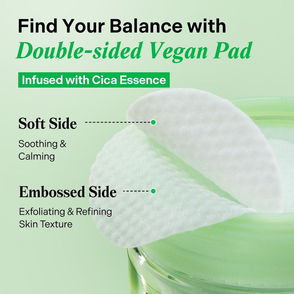 Torriden BALANCEFUL Toner Pad (60 Pads) - Daily Exfoliating Pads with PHA & LHA for Oily, Combo, and Sensitive Skin | 5D CICA, Panthenol Avelisse