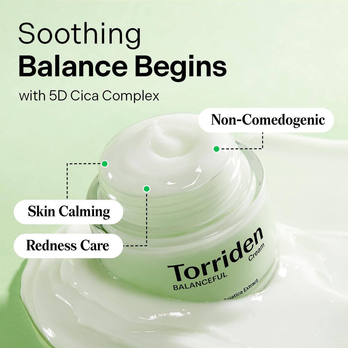 Torriden BALANCEFUL Cream 80ml – Soothing & Nourishing Moisturizer for Oily & Sensitive Skin with 5D CICA, Hyaluronic Acid, Panthenol - görsel 3