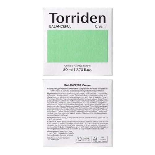 Torriden BALANCEFUL Cream 80ml – Soothing & Nourishing Moisturizer for Oily & Sensitive Skin with 5D CICA, Hyaluronic Acid, Panthenol - görsel 18