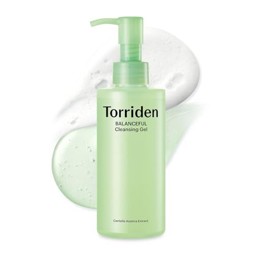 Torriden BALANCEFUL Cleansing Gel 200ml (6.76 fl. oz.) - Low pH Gentle Facial Cleanser with 5 Types of Centella Asiatica Extracts for Soothing, Calming, and Hydrating Avelisse