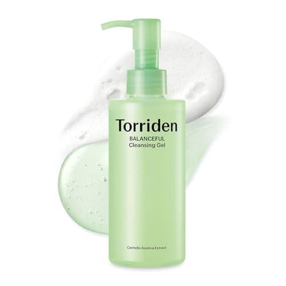 Torriden BALANCEFUL Cleansing Gel 200ml (6.76 fl. oz.) - Low pH Gentle Facial Cleanser with 5 Types of Centella Asiatica Extracts for Soothing, Calming, and Hydrating Avelisse