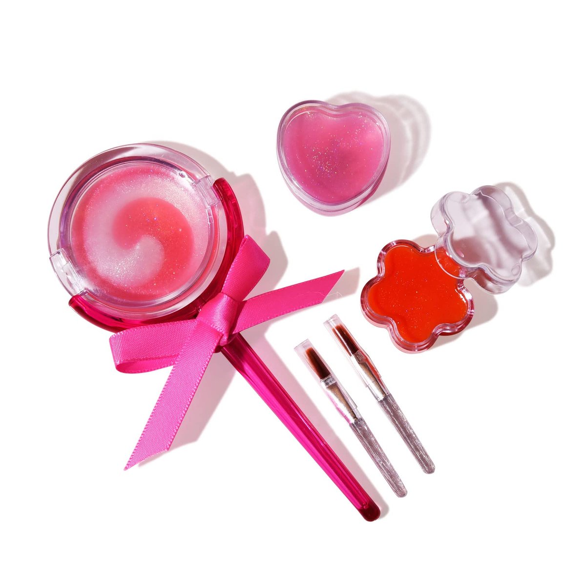 M&U MAKE YOU UP Lip Gloss Set for Girls – 11 Piece Ice Cream & Lollipop Shaped Lip Care Set - görsel 10