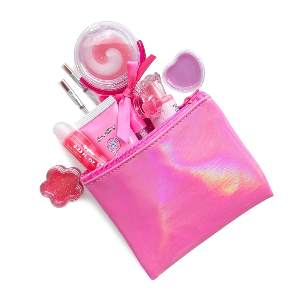 M&U MAKE YOU UP Lip Gloss Set for Girls – 11 Piece Ice Cream & Lollipop Shaped Lip Care Set - görsel 8