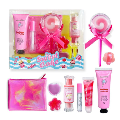 M&U MAKE YOU UP Lip Gloss Set for Girls – 11 Piece Ice Cream & Lollipop Shaped Lip Care Set