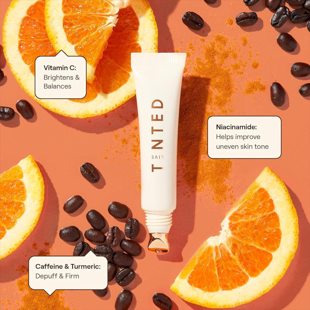 Live Tinted Superhue Brightening Eye Cream - Hydrating & Soothing with Niacinamide & Vitamin C - Cooling Applicator, 0.5 fl oz Avelisse