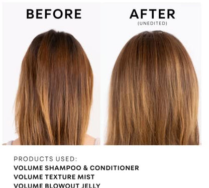 NatureLab.TOKYO Perfect Volume Shampoo & Conditioner Duo - Weightless Frizz Control for Smoother, Healthier Hair and Scalp, 11.5 Fl Oz Each Avelisse