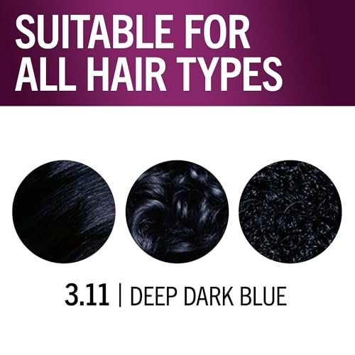 Schwarzkopf Keratin Permanent Hair Dye Cream 3.11 Deep Dark Blue - Professional Gray Coverage & Bond Enforcing System - görsel 7
