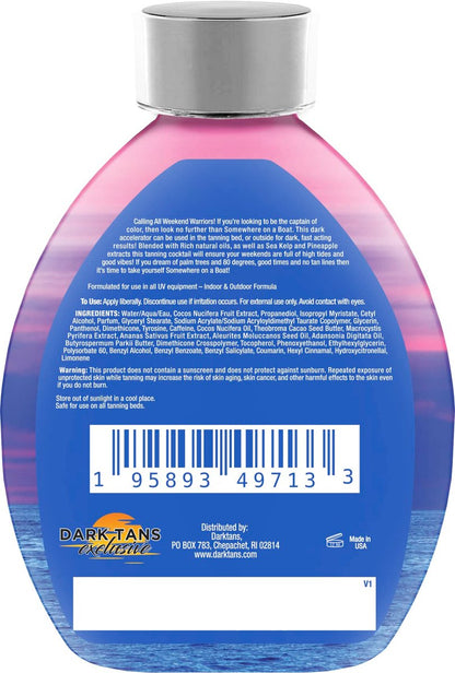 Somewhere On A Boat Tanning Lotion - Indoor & Outdoor Tanning with Coconut Oil, Pineapple & Shea Butter - White Lotion, No Bronzer (13.5 oz) Avelisse