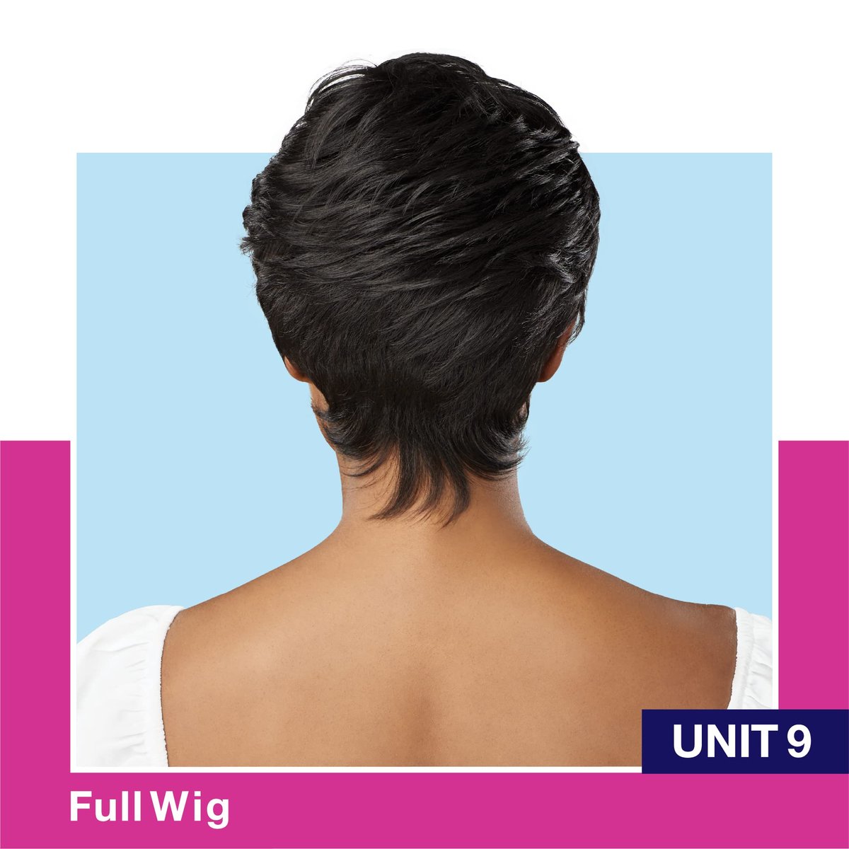 Sensationnel Dashly Wig - Unit 9 Non Lace Cap Ready to Wear Ear to Ear Lacepart Synthetic Wig (1B OFFBLACK) - görsel 8