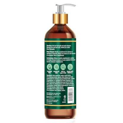 Difeel Rosemary Mint Strengthening Shampoo with Biotin - 33.8 oz - Natural Rosemary Oil for Hair Growth Avelisse