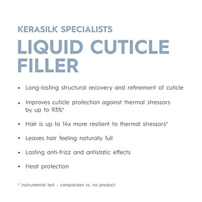 KERASILK Liquid Cuticle Filler | Heat-Activated Hair Treatment | Rebuilds & Protects Hair Surface | 125ml Avelisse