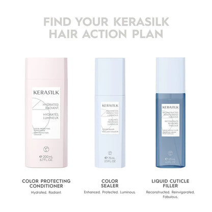 KERASILK Color Protecting Shampoo | Prevents Premature Color Fading | Provides Hydration & Enhances Shine | For Color Treated & Lightened Hair | Ideal For All Hair Types & Textures | 250 ml Avelisse
