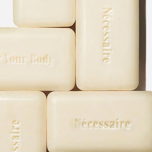 Nécessaire The Body Exfoliant Bar - 2% Physical Exfoliant with 5 Ceramides & Niacinamide for Smooth Skin, KP, Rough Patches, Ingrown Hairs - Fragrance-Free - 5 oz Avelisse