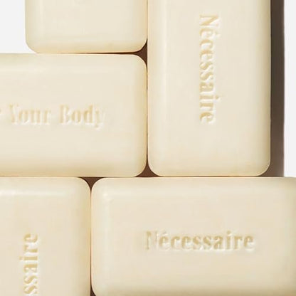 Nécessaire The Body Exfoliant Bar - 2% Physical Exfoliant with 5 Ceramides & Niacinamide for Smooth Skin, KP, Rough Patches, Ingrown Hairs - Fragrance-Free - 5 oz Avelisse