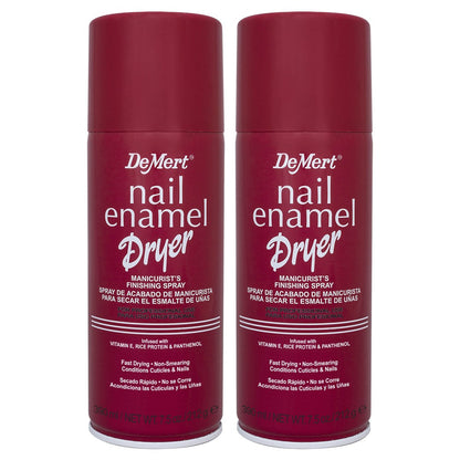 Demert Brands Nail Enamel Dryer Manicurist's Finishing Spray - Fast Drying Top Coat, 2-Pack (7.5 fl oz Each) Avelisse