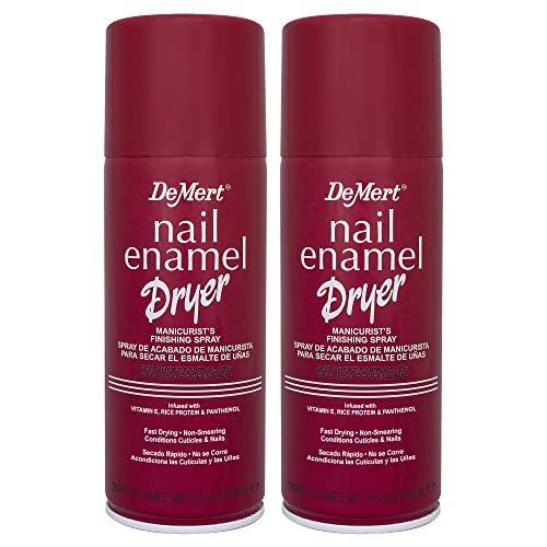 Demert Brands Nail Enamel Dryer Manicurist's Finishing Spray - Fast Drying Top Coat, 2-Pack (7.5 fl oz Each) Avelisse