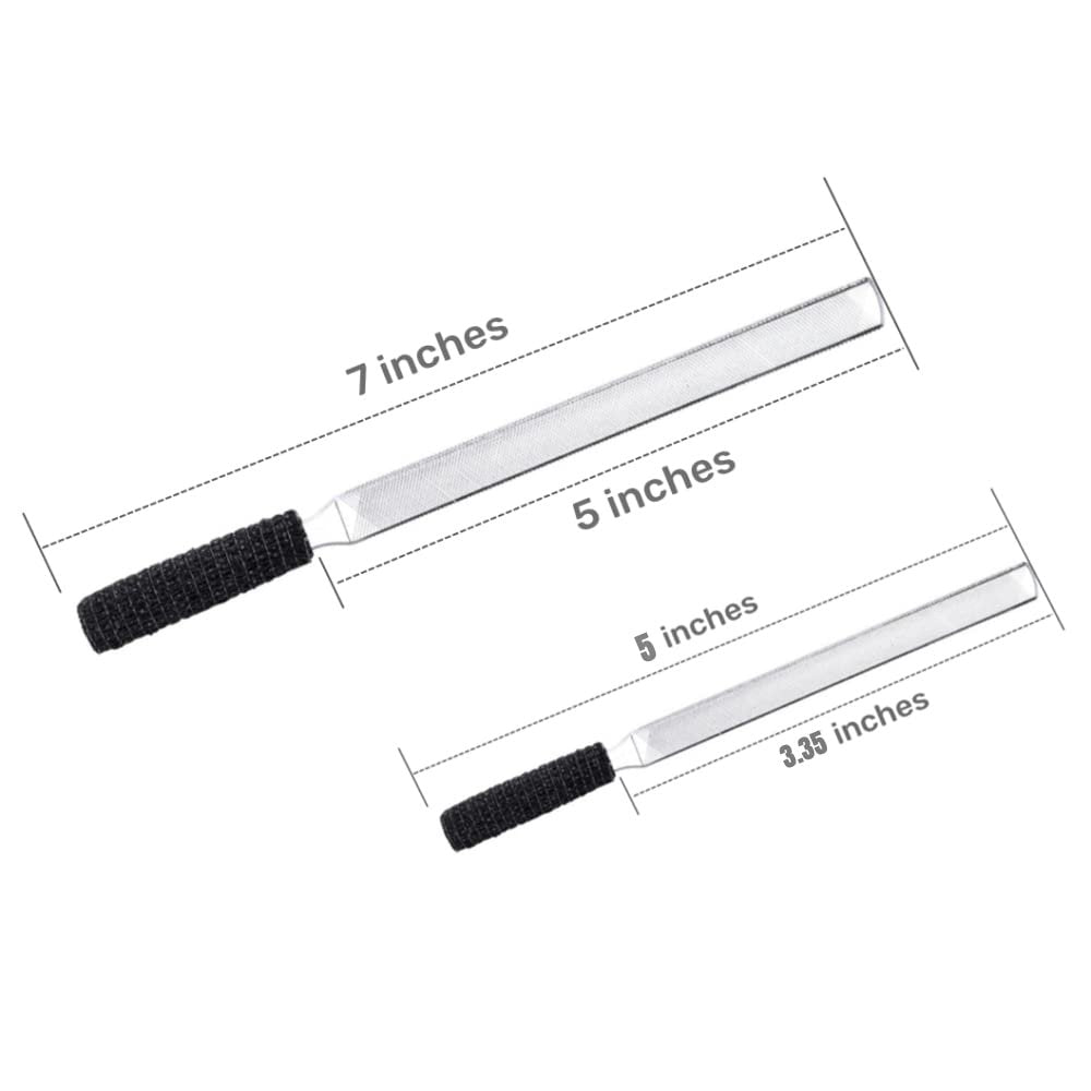 IDOU 2-Piece Stainless Steel Toe Nail Files for Thick Nails – 4 Sides, for Men, Seniors & Dogs - görsel 5