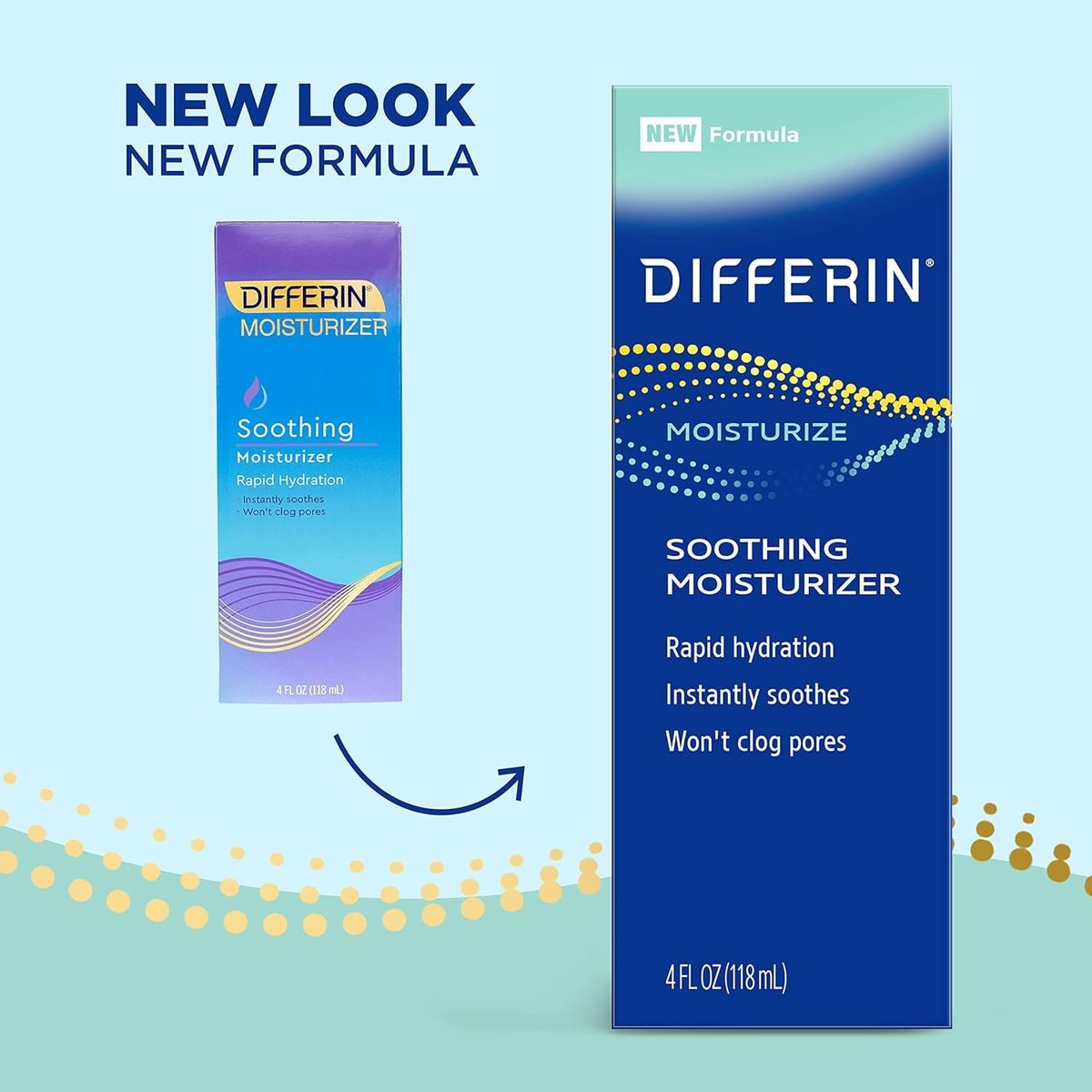 Differin Face Moisturizer – Soothing Lotion for Face and Body, Gentle Skin Care for Acne Prone & Sensitive Skin, 4 oz - görsel 3