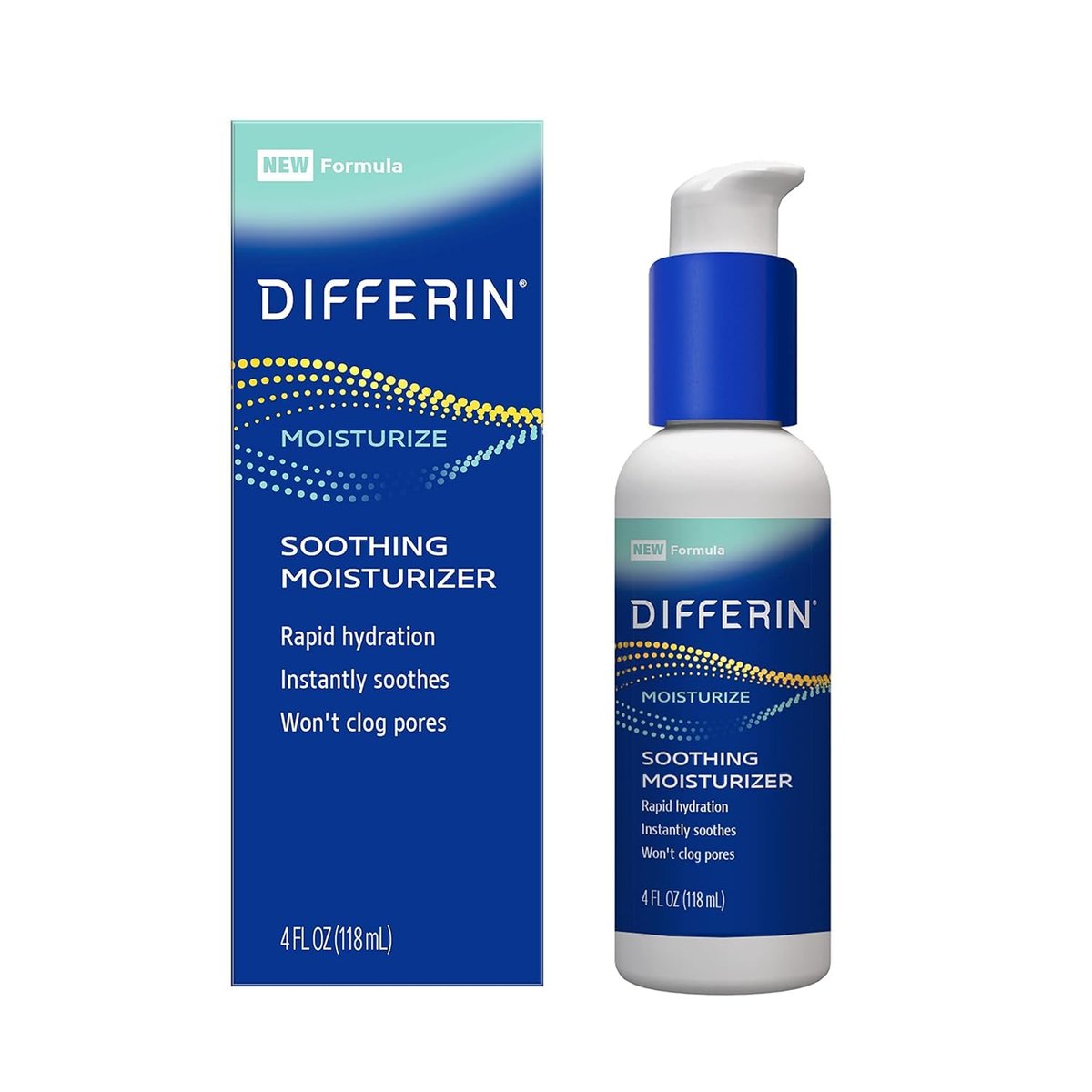 Differin Face Moisturizer – Soothing Lotion for Face and Body, Gentle Skin Care for Acne Prone & Sensitive Skin, 4 oz - görsel 1