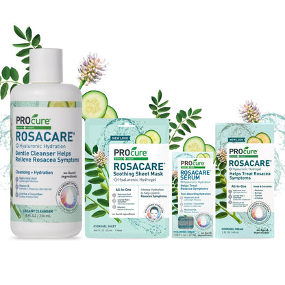 PROcure Rosacare Face Serum – Hyaluronic Acid, Niacinamide & Licorice Root for Redness Relief, Hydration & Sensitive Skin (1.08 fl oz) Avelisse