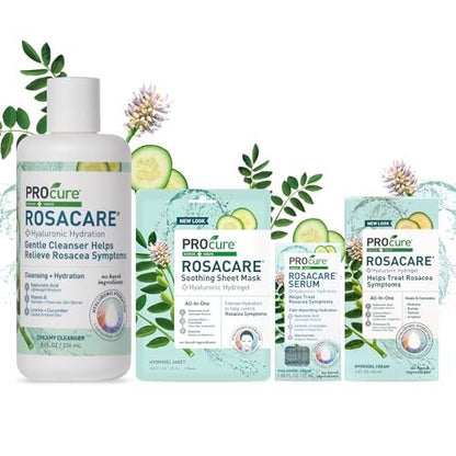 PROcure Rosacare Face Serum – Hyaluronic Acid, Niacinamide & Licorice Root for Redness Relief, Hydration & Sensitive Skin (1.08 fl oz) Avelisse