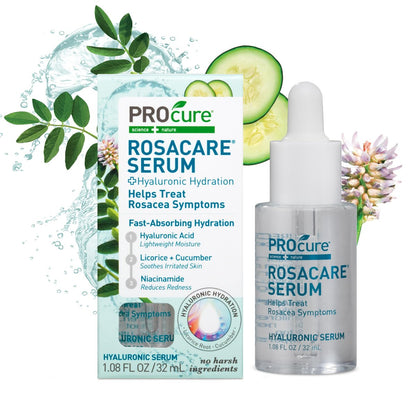 PROcure Rosacare Face Serum – Hyaluronic Acid, Niacinamide & Licorice Root for Redness Relief, Hydration & Sensitive Skin (1.08 fl oz) Avelisse