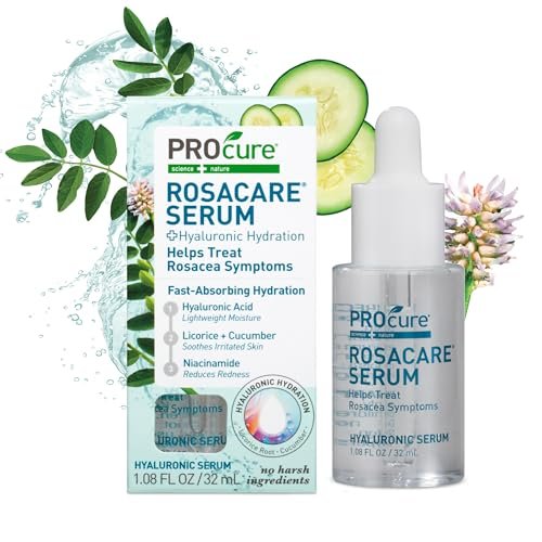 PROcure Rosacare Face Serum – Hyaluronic Acid, Niacinamide & Licorice Root for Redness Relief, Hydration & Sensitive Skin (1.08 fl oz) Avelisse