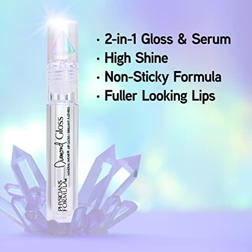 Physicians Formula Mineral Wear Diamond Gloss Crystal Clear - High-Shine Lip Gloss - görsel 4