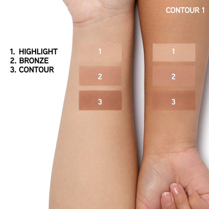 Physicians Formula Butter Bronzer Contour Palette - Light/Medium - 0.48 oz Avelisse