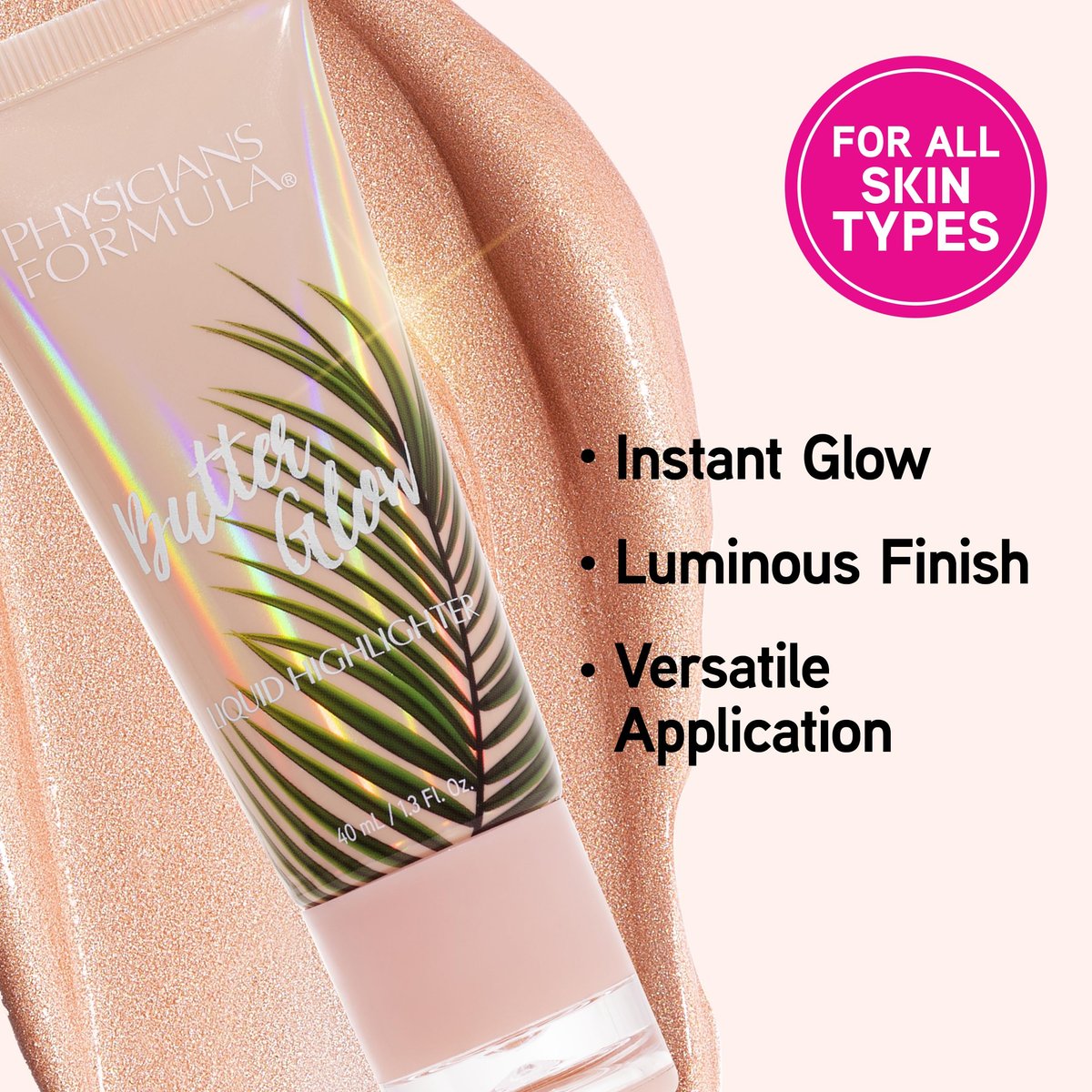 Physicians Formula Butter Glow Liquid Highlighter - Glow - High Pigment Illuminator Avelisse