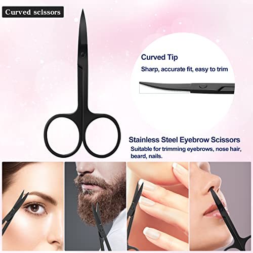 KAJUDA 5-in-1 Eyebrow Grooming Kit - Eyebrow Razor, Trimmer & Scissors Set for Women and Men - görsel 8