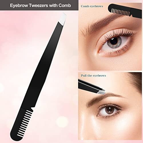 KAJUDA 5-in-1 Eyebrow Grooming Kit - Eyebrow Razor, Trimmer & Scissors Set for Women and Men - görsel 10