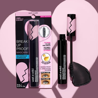 Wet n Wild Breakup Proof Mascara - Volumizing, Lengthening & Waterproof - Cruelty-Free & Vegan