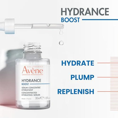 Avène Hydrance Boost Concentrated Hydrating Serum - 48 Hour Hydration with Hyaluronic Acid, 1 Fl Oz Avelisse