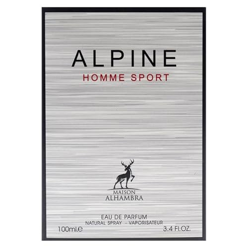 Maison Alhambra Alpine Homme Sport for Men Eau de Parfum Spray 3.4 oz / 100 ml Avelisse
